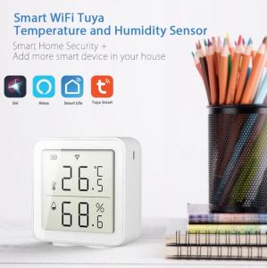 China Tuya Wifi Temperature&Humidity Sensor Work With Alexa Indoor Hygrometer Thermometer lcd Display Intelligent Linkage For on sale