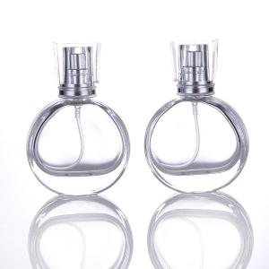 Quality 25ml Empty Flint Glass Refillable Perfume Bottles With Spray Atomizer for sale