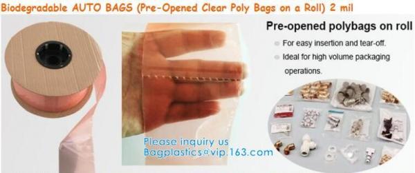 Recycable, Autobag, Sharp, Titan and AdvancedPoly, Or package items manually is workable,Preopened polybag auto Bag on a