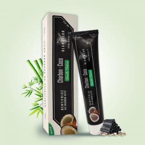 China Oral Care Black Activated Charcoal And Coconut Oil Toothpaste 100g on sale