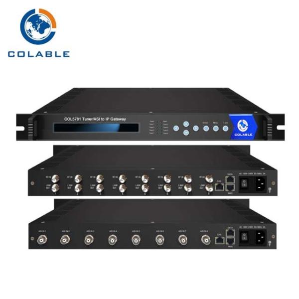 Buy 8 Channel ASI To IP Gateway , Digital CATV & IPTV 8 ASI To IP SPTS DVB Gateway at wholesale prices