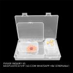 Mixed Sizes Rectangular Empty Mini Clear Plastic Organizer Storage Box