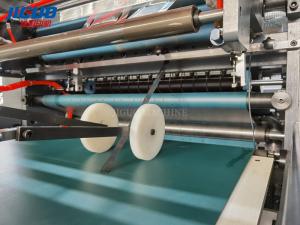 Quality Automatic Window Patching Machine With Corner Chamfer And Crease V Cut for sale
