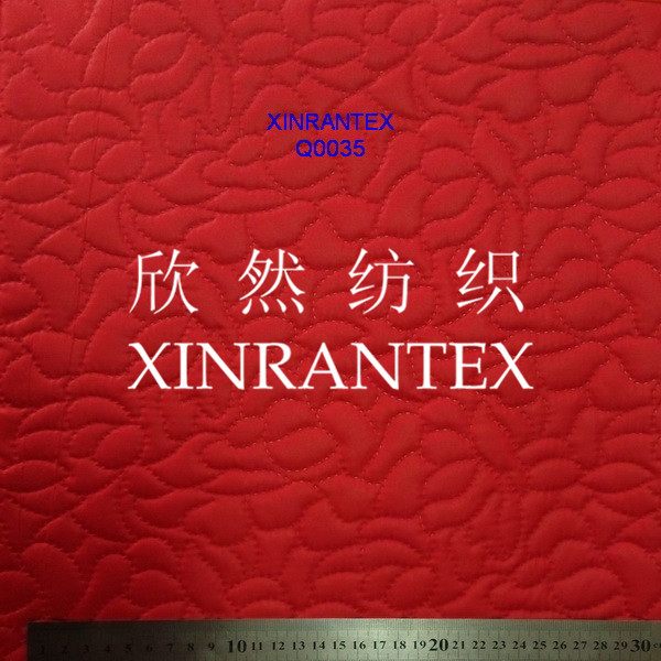 Quality Q0035 polyester quilting fabric design for sale