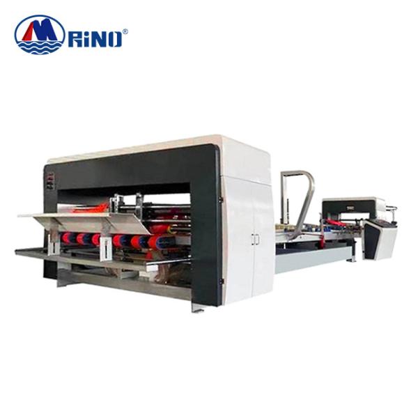 Buy 220pcs/Min Automatic Folder Gluer Stitcher Machine 7000kgs PLC Control at wholesale prices
