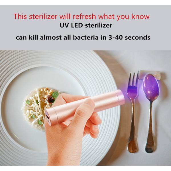 Flashlight Sterilizer Disinfection UVC LED Lamp Ultra Violet Torch Portable Power Bank