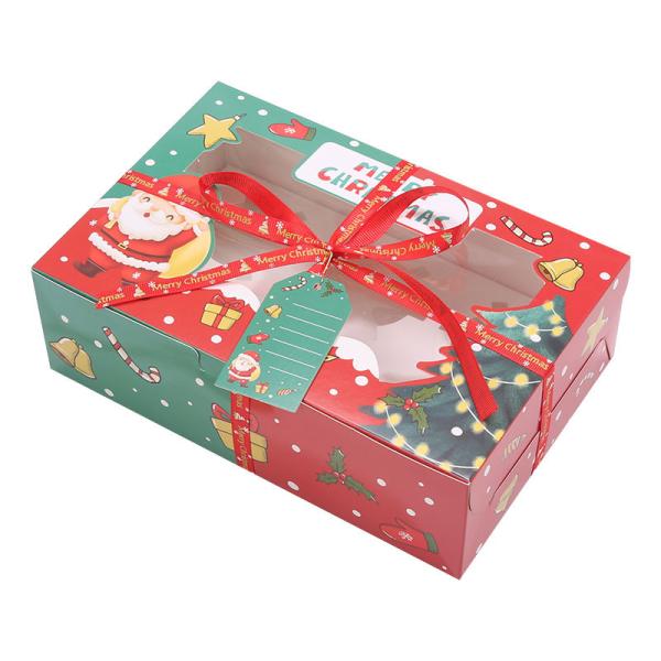 2025 Luxury Christmas Holiday Gift Boxes Kraft Paper Packing Festive Custom Printed Gift Boxes for Holiday Season