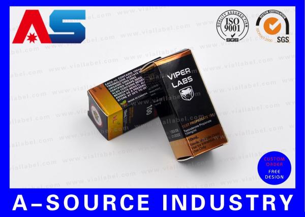 Custom Small Cardboard Custom Printed Boxes Bodybuilding Enanthate , 10ml