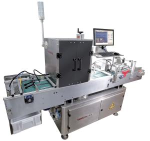 Quality Flip Plate Rejection Code Printing Visual Inspection Machine With Batch Counting for sale