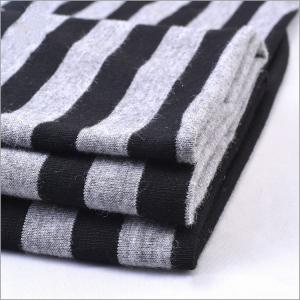 Quality Hot Sale Rusha Textile Soft Handle Knitted 95% Rayon 5% Spandex Yarn Dyed Jersey Fabric Striped for Garment for sale