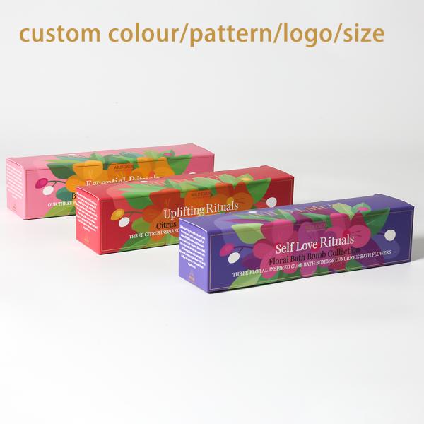 Custom Logo Ivory Cardboard Paper Tuck End Boxes For Shipping Colorful Printing
