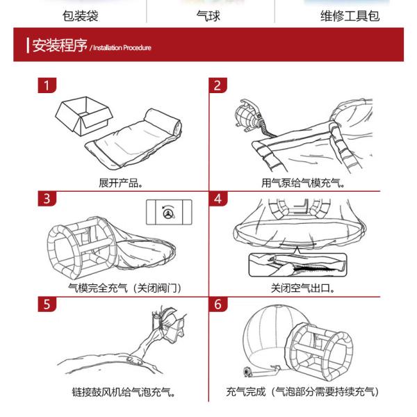 Bouncy Inflatable Bubble House Transparent Bubble Tent For Outdoor Playground