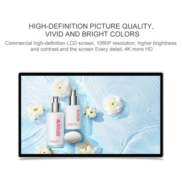 27 Inch 1920x1080 Elevator Advertising Multimedia Wall Mount LCD Display Video Wall