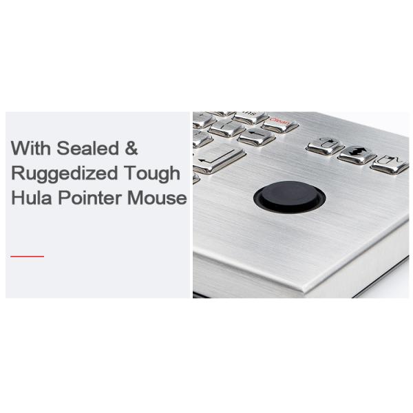 Water Resistant Keyboard Stainless Steel Rugged Wired Operation For Desktop