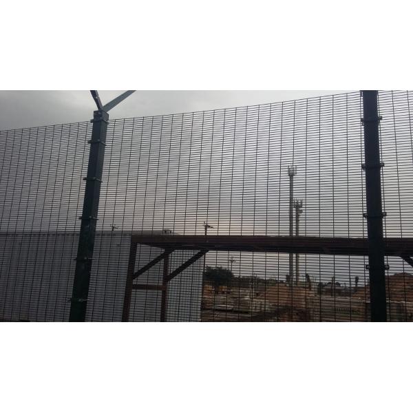 Green Clearvu Anti Climb Mesh Panels High Security Galvanized 358 Iron Garden