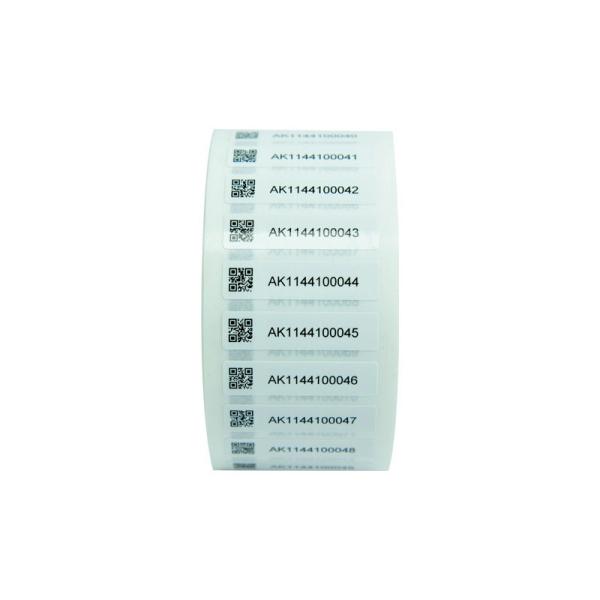 Custom QR Code PVC Permanent Adhesive Seal Label Stickers With Logo And Shape