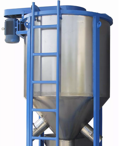 Vertical Hopper Dry Mixer Machine Water Cooling Type ISO CE SGS Certification