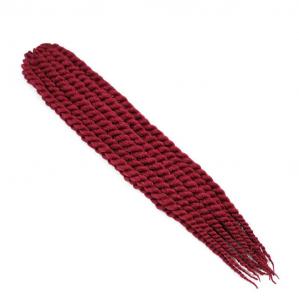Quality Twist Braiding Artificial Hair Pieces , Crochet Braid Hair Extensions for sale