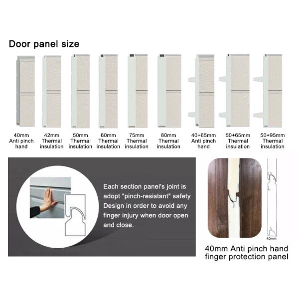 Modern Steel Thermal Insulation Door Panel Sectional Garage Doors Walnut Factory Direct Supply Cheap Price Automatic Hotels