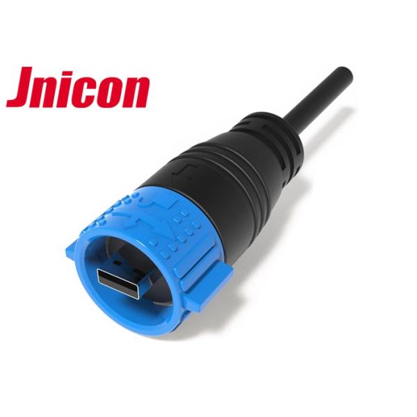 Female To Female Waterproof USB Connector M25 Socket Quick Push Locking