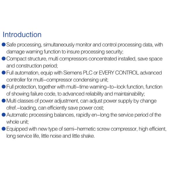 Multi-compressor condensing unit with screw compressors