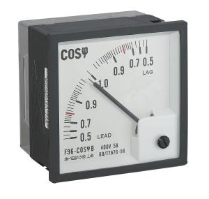 Single Phase Analog Power Factor Meter , Wdz96-Cosφ Power Factor Instrument Moving Coil Structure