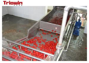 Quality 2t / H Automated Tomato Paste Processing Line Customized Dimension 56KW for sale
