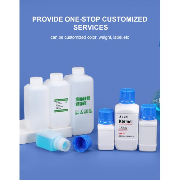 HDPE Translucent Plastic Chemical Reagent Bottle Laboratory Plastic Containers 1L