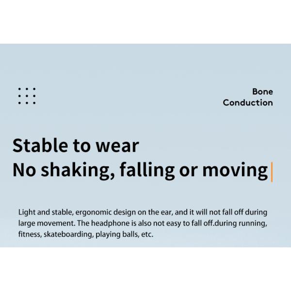 Comfortable High Quality IPX5 Waterproof Bone Conduction Headphones Wireless Bluetooth Open Ear Headphones Earphones