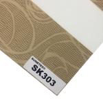 Custom made 3m width double layer fabric designs zebra roller blind new design