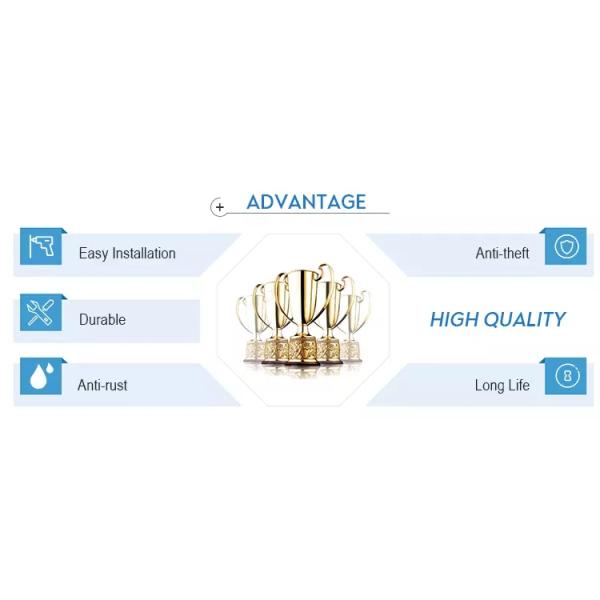 50x200mm Metal 3D Fence Panel With Simple Structure Easy Installation