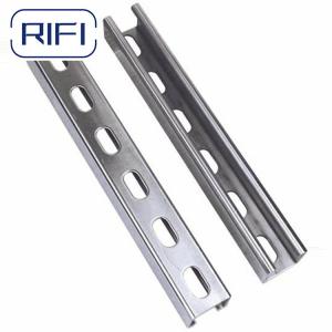 China 1.5mm Strut Channel And Fittings Slotted C Galvanized Steel Strut Channel on sale