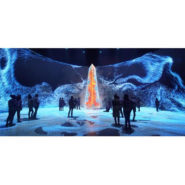 Indoor Filming Wall 3D Immersive Screen , HD 3840Hz LED Video Wall