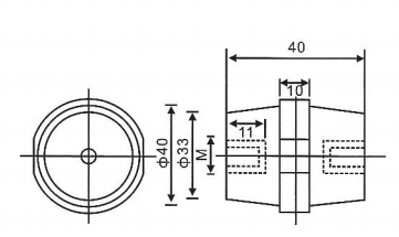Polymer Epoxy Resin Support Insulator Casting Standoff Low Voltage