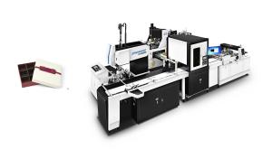 Quality Silent Fully Automatic Paper Box Making Machine With Motion Controller for sale