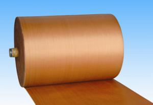Quality High Adhesion Escalator Handrail Fabric Brown Color Polyester / Nylon Material for sale