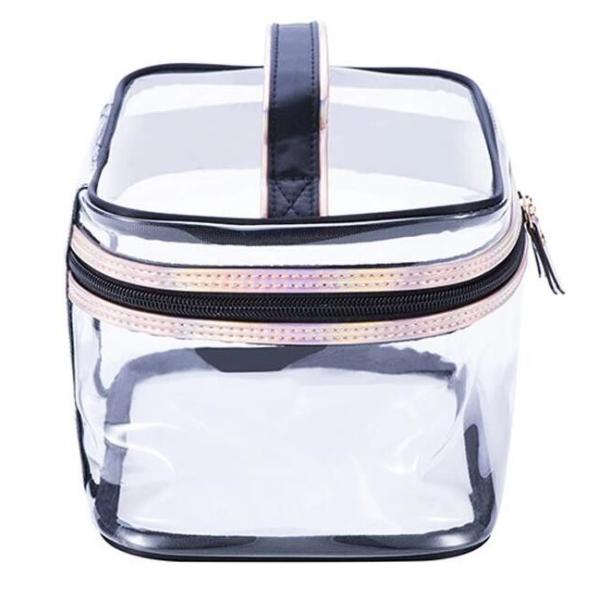 PVC Mini Plastic Cosmetic Bags , Cosmetic Tote Bags Printed Promotional