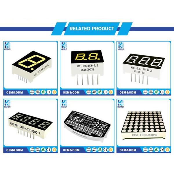 Super bright various size common cathode or anode 16 segment led display 5