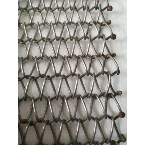 0.5mm-4mm Balanced Spiral SS Wire Mesh Belt Conveyor For Bakery Tunnel Oven