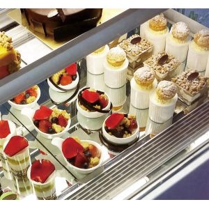 310L Practical Small Cake Display Counter Fridge Microcomputer Control Temp