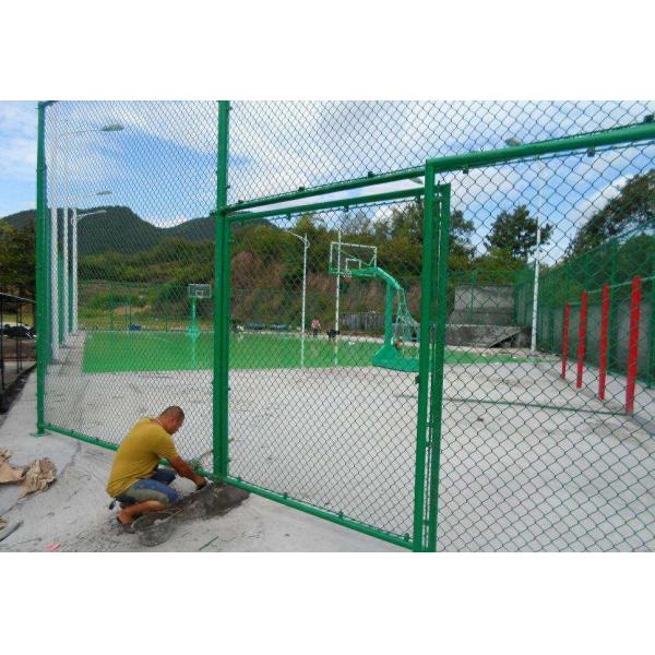 Safe Fully Automatic Chain Link Fence Machine For 25 * 25 - 100 * 100 mm Mesh Size