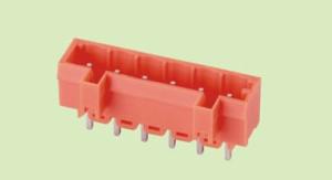 Quality Barrier Blocks Orange 6 Pins Plug In Terminal Block With Ear Terminal Block for sale