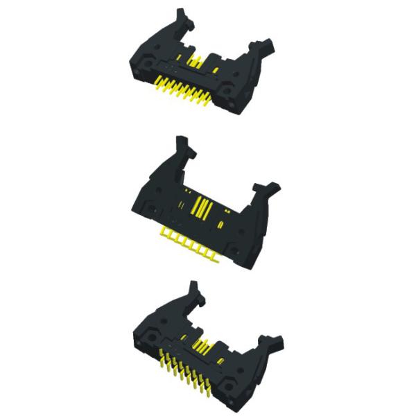 Straight Ejector 2.54mm Header Connector Polyester Insulator Material