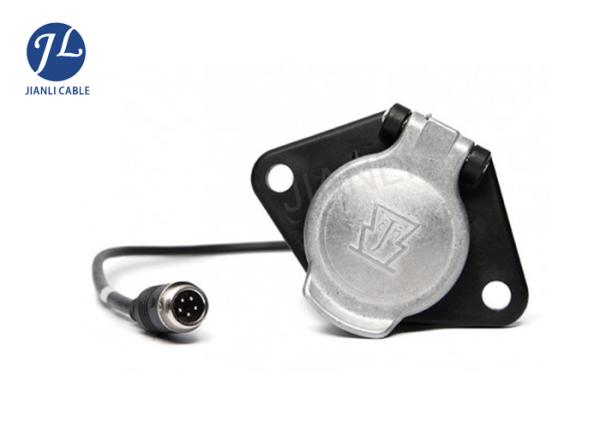 Buy Shielding 7 Pin Spiral Power Cord / Trailer Extension Cable For Front View Sensors at wholesale prices