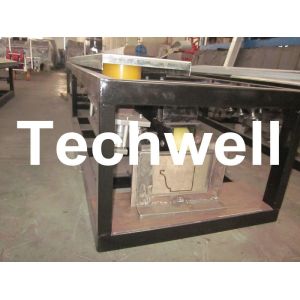 Quality 0.3mm Steel K Style Rainwater Portable Gutter Machine Non Twisting Drive for sale