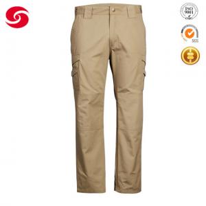 China 8 Pockets Khaki Tactical Pants 65% Polyester 35% Cotton Anti Pilling on sale