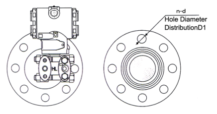 Flange Type DP Capacitance Level Transmitter 25MPa