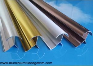 Quality Anodized Aluminium Tile Edge Trim / Cladding Trim For Integrated Wallboard for sale