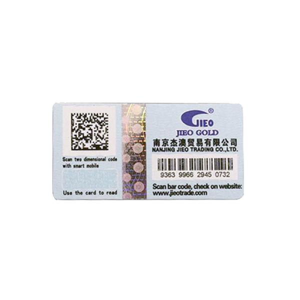 Buy Removable Tear Off Custom Adhesive Sticker QR Code Debossing CE at wholesale prices