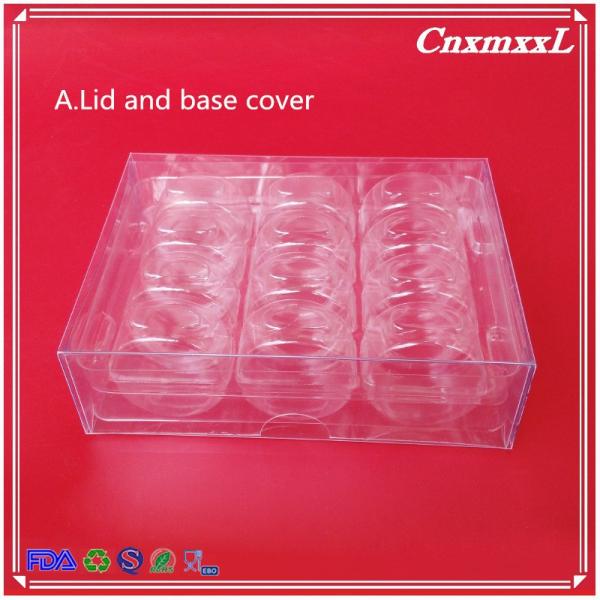 plastic macaron package 12-packing macaron tray